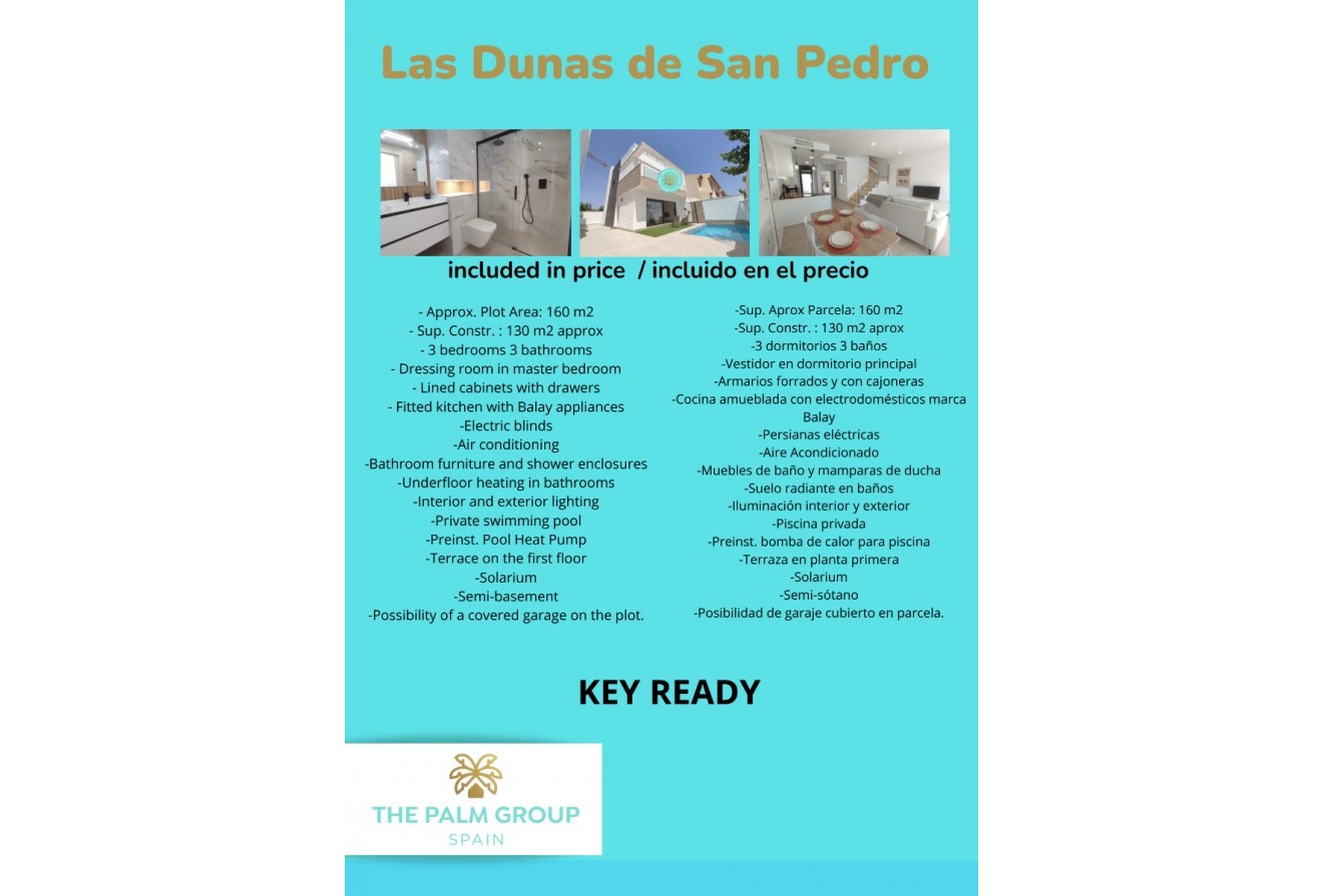 New Build - Detached - San Pedro Del Pinatar - San Pedro del P. zone Thalasia y botanico